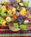 Foto: TPN. - Ranunkeln, Allium, Narzissen ... Für einen fröhlichen Frühlingsstrauß mit Tulpen bieten sich besonders Schnittblumen an, die auch im Garten etwa zeitgleich wachsen. 